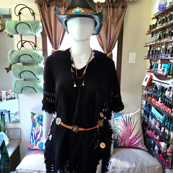 New! Beach Cover up Pullover Shawl - Picture 5 of 8